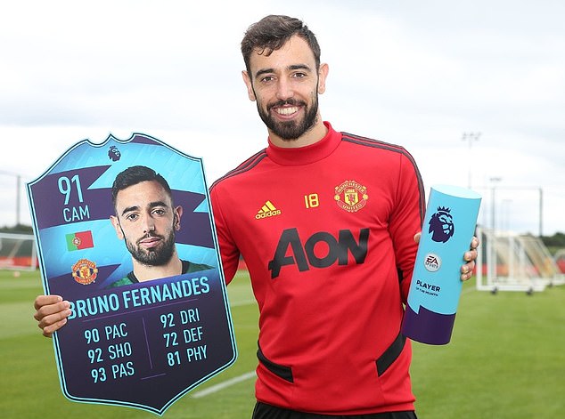 Bruno Fernandes becomes Manchester United’s first back-to-back Premier League Player of the Month winner